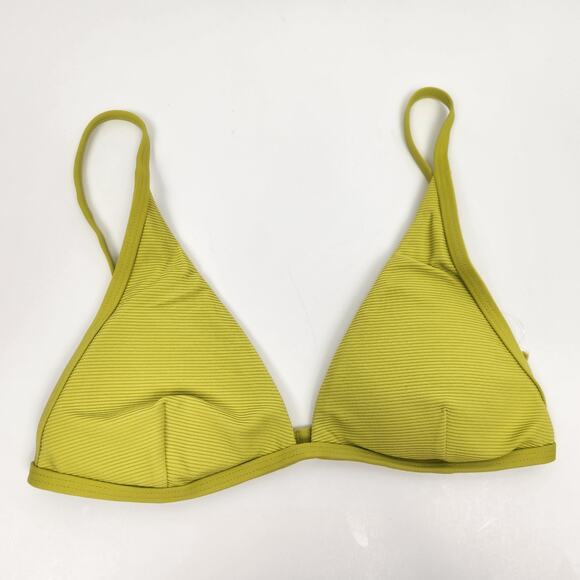 L*Space Millie Bikini Top In Apple Green/Yellow Size Small NWT - Picture 2 of 5